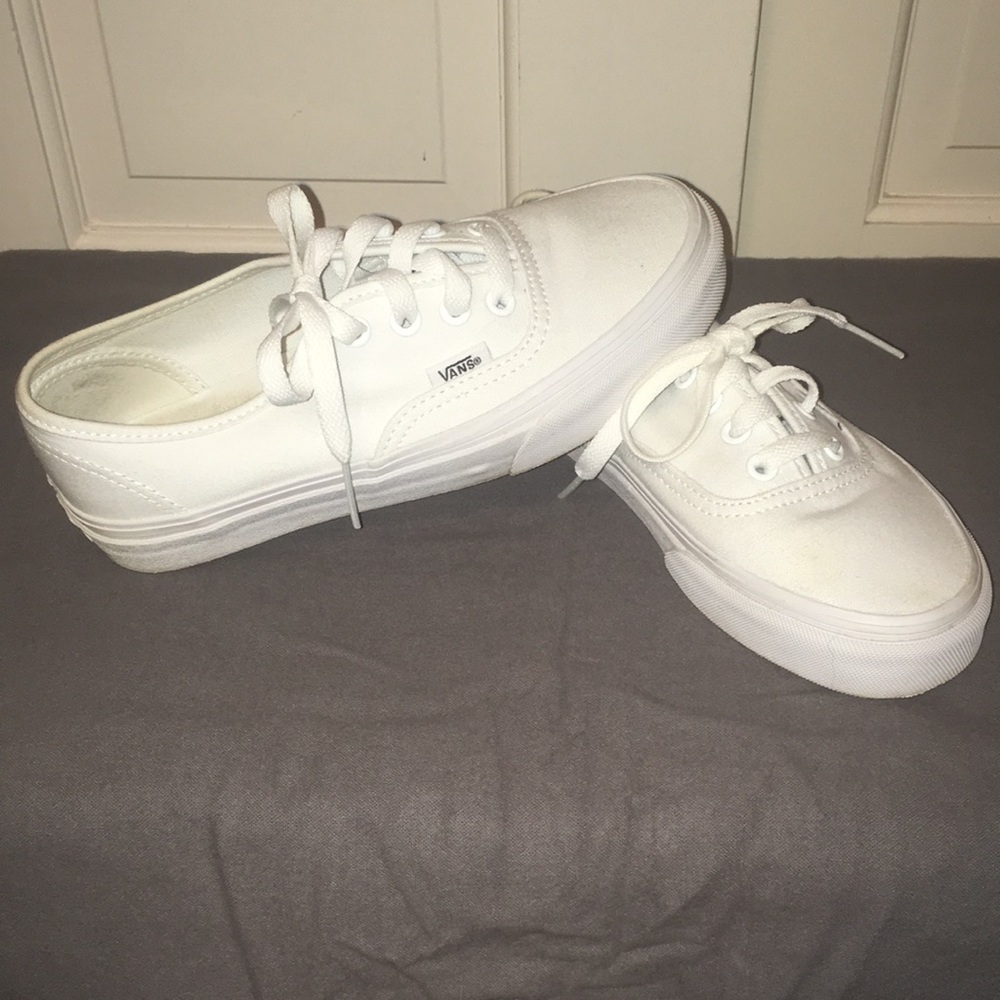 White on White VANS
